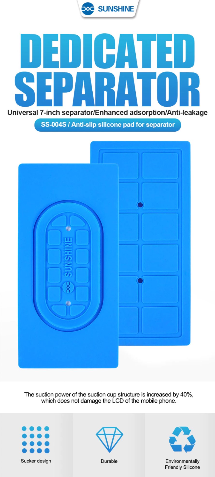 Sunshine ss-004s Separator Non-slip silicone Pad